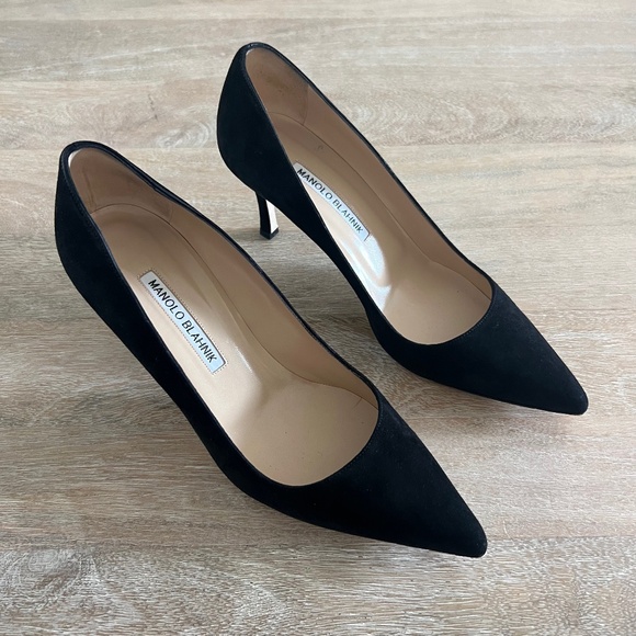Manolo Blahnik Black Heels - Picture 1 of 16